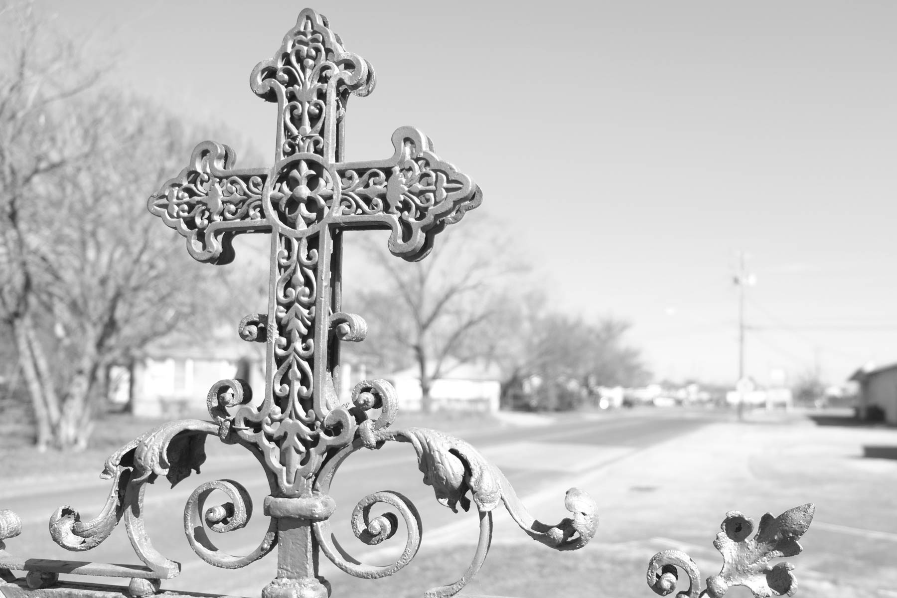 Cross on Sign